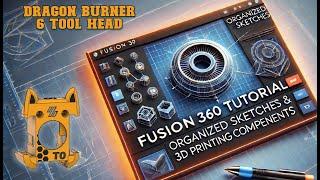 Fusion 360 Tutorial: Organizing Bodies & Copy Components (Voron Dragon Burner 6 Tool head)