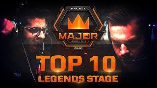 TOP 10 Plays of Legends Stage feat. NiKo, JW, ISSAA! (FACEIT Major: London 2018)