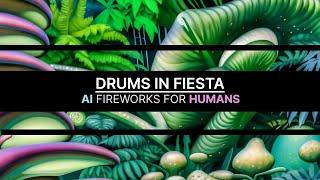 Fiesta in Drums (AI music video)  Audio-Reactive