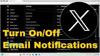 How To Turn On/Off Email Notifications On Twitter (X) [Guide]