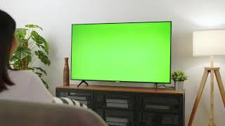 Watching TV Green Screen in The Living Room | au creations