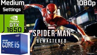 Marvel´s Spiderman Remastered PC in gtx 1650 medium settings
