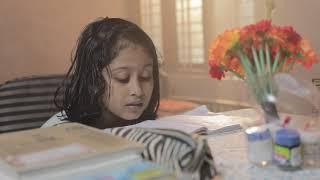 THE CHILDREN COLLECTION #12 - 4K Stock Footage | Little Girl Studying | Alaine Stocks