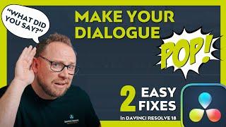 Make your dialogue POP over background music using Davinci Resolve 18