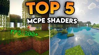 TOP 5  BEST SHADERS FOR MCPE (1.17) | Download No Lag Shaders | IOS, Android, Win10 |