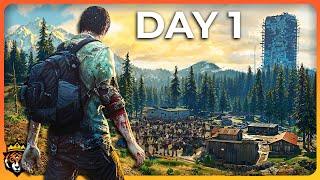 DAY 1 First Look at this NEW Amazing Zombie Survival Game...