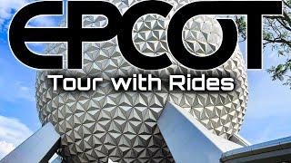 EPCOT - Walkthrough with Rides at Walt Disney World in 4K