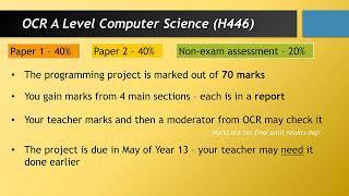 How Do I Complete the OCR A Level Computer Science NEA?