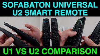 SofaBaton Remote U1 vs U2 Comparison Video Universal Smart Remotes