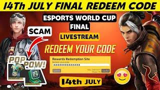 FREE FIRE ESPORTS WORLD CUP FINAL REDEEM CODE | FREE FIRE REDEEM CODE | 7TH ANNIVERSARY MYSTERY SHOP