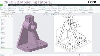 CREO 3D Modeling Tutorial: Exercise 28 - Step-by-Step Guide