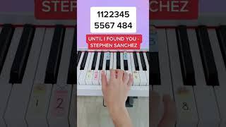 Until I Found You - Stephen Sanchez (Piano Tutorial) #easypianotutorial #untilifoundyou #summypiano