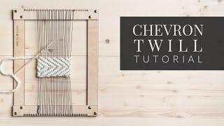 How To Weave a Simple Twill Pattern [Chevron Twill]