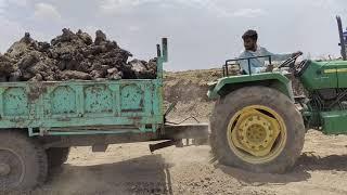 John Deere Tractor got stuck in river push By Jcb 3dx | Narendra Tractor's lifestyle