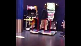 Adam Lanza playing DDR at the AMC theater June 2012