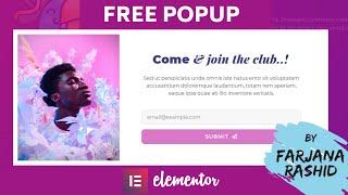 How to create a popup with elementor free