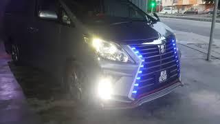 TOYOTA ALPHARD 20SERIES 2008-14 J-EMOTION DESIGN AND CUSTOM MADE BODYKIT AND CUSTOM NEON LIGHT