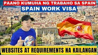 SPAIN WORK VISA | MGA PWEDENG MAGING TRABAHO SA SPAIN AT WEBSITES SAAN PWEDE MAG APPLY