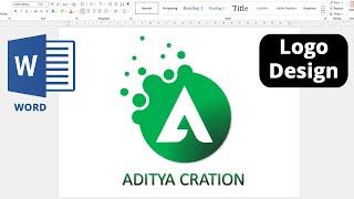 How to Make a logo design in Microsoft word | Latest Logo Design in ms word