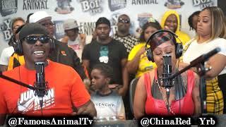 Memphis Female Rapper China Red Stops by Drops Hot Freestyle on Famous Animal Tv