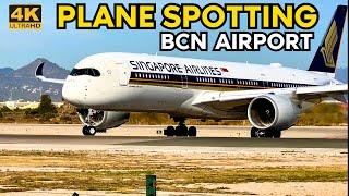 Barcelona Airport | Plane Spotting 4K Ultra HD departures and arrivals