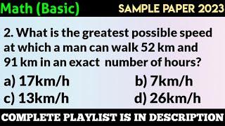 What is the greatest possible speed at which a man can walk 52 km and 91 km in an exact number of
