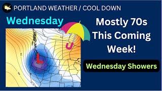 Portland Weather, Cool Days Coming, Wednesday Rain