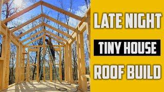 Tiny House Roof Goes UP Thanks to Sawyer Ridge Farm!! Off Grid Homesteading & Self Reliance