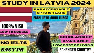 STUDY IN  LATVIA 2024! HIGH VISA SUCCESS RATE! STUDYWITHOUT IELTS!#studyinlatvia #studyineurope