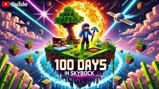 "Surviving 100 Days on Minecraft Skyblock hardcore: OneBlock Challenge!"