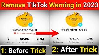 How to remove tiktok warning 2024 || tiktok account warning || technical adnan