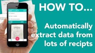 How to automatically extract data from lots of receipts for your Self Assessment with 1tap receipts