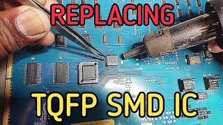 How to replace SMD ic | How  to replacing SMD IC with hot air gun