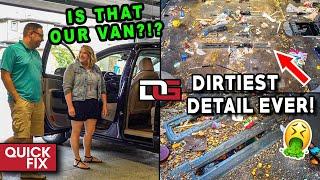 Deep Cleaning The NASTIEST Vehicle I've Ever Seen! | Insane 18 Hour Detail | Quick Fix