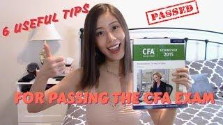 6 Useful Tips on Passing the CFA Exams