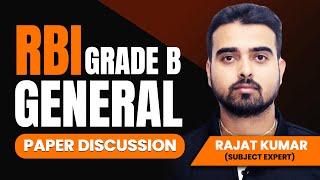 RBI Grade B General Paper Discussion | Rajat Kumar | Ecoholics