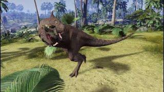 Carnivores Dinosaur Hunt:Carnotaurus and Giganotosaurus Hunter Death Animations