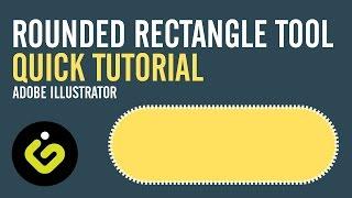 Rounded Rectangle Tool, Quick Tutorial In Adobe Illustrator