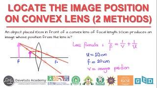 How to Find the Image Position of Object Placed Before Convex Lens