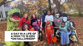 DAY IN A LIFE OF A MOM TO 12 KIDS **ON HALLOWEEN**