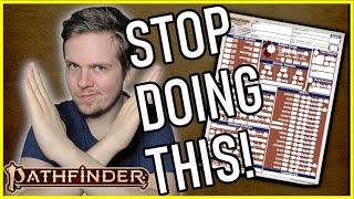 Top 5 PLAYER MISTAKES in Pathfinder 2e