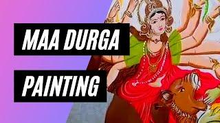 Maa Durga Painting(For Bhai Jiuntia Puja)-Samaleshwari Art Hirapur