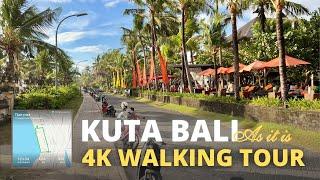 KUTA LIVE: virtual WALKING TOUR 4K Kuta BALI Indonesia | living in bali 2022