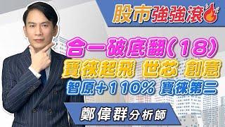 2024/09/09 鄭偉群分析師 【股市強強滾】 合一破底翻（18），寶徠起飛，世芯，創意，智原+110％，寶徠第二