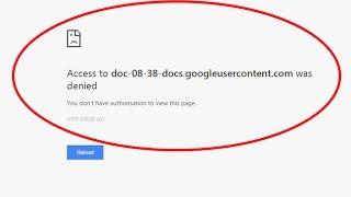 How to fix You don't have authorisation to view this page|HTTP ERROR 403