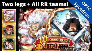 4x more Blitz teams! 2 legends and all RR teams! Viewer requests! OPTC 10th Anniversary Blitz Battle