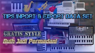 INPORT & EXPORT DATA KORG ke Music studio,