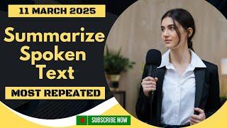 Summarize Spoken Text PTE Listening - #March 2025 - Prediction Practice