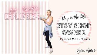 Running the Shop SOLO | Day in the Life of an Etsy Sticker Shop Owner | Sara Marie Stickers |