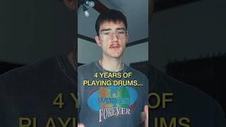 4 years of drumming progress #drums #drummer #playingdrums #drumming #musician #multiinstrumentalist